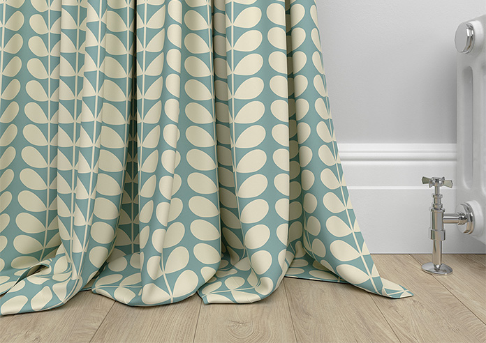 Orla Kiely Solid Stem, Duckegg - Made to Measure Curtains - Image 6